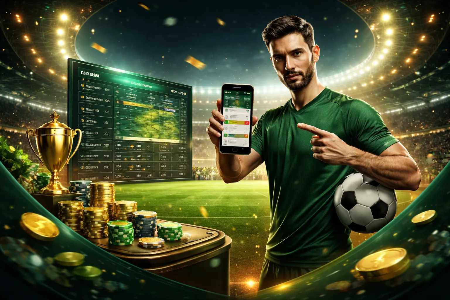 Máy đánh bạc rực rỡ với biểu tượng tiền vàng và vòng quay may mắn tại banca28 game